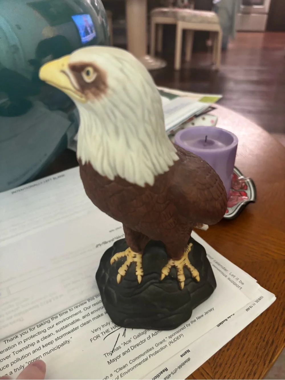 Vintage Bald Eagle Figure